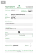 Retatrutide 20mg laboratorinio tyrimo sertifikatas (COA)